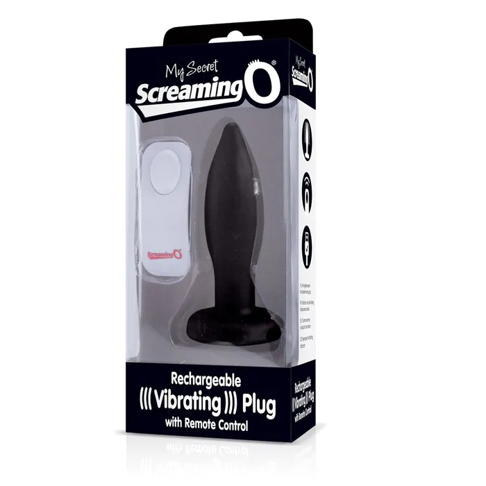 Screaming O Anal My Secret Remote Vibrating Plug Black