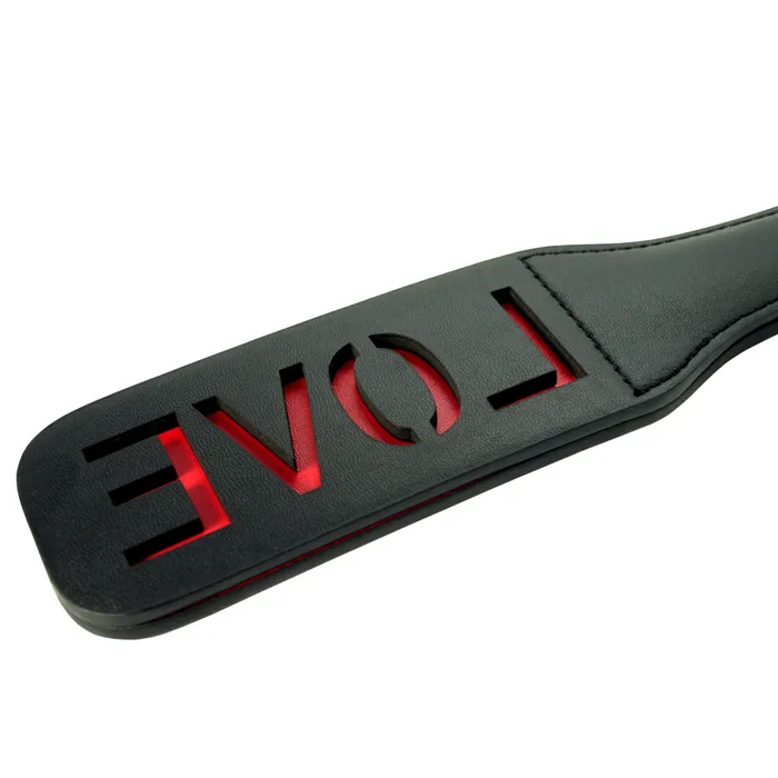Dark Amour Vibrators LOVE Impressions Leather Spanking Paddle