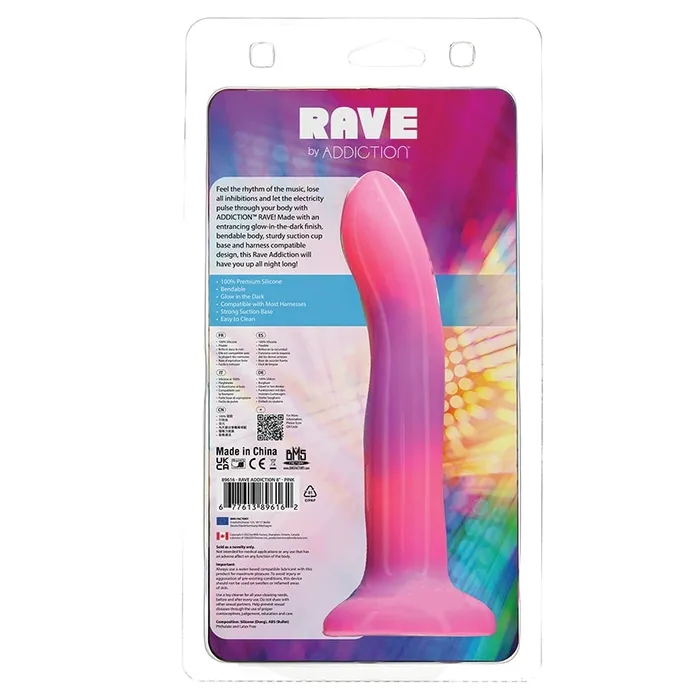 BMS Dildos Addiction Rave DongPink Purple 8