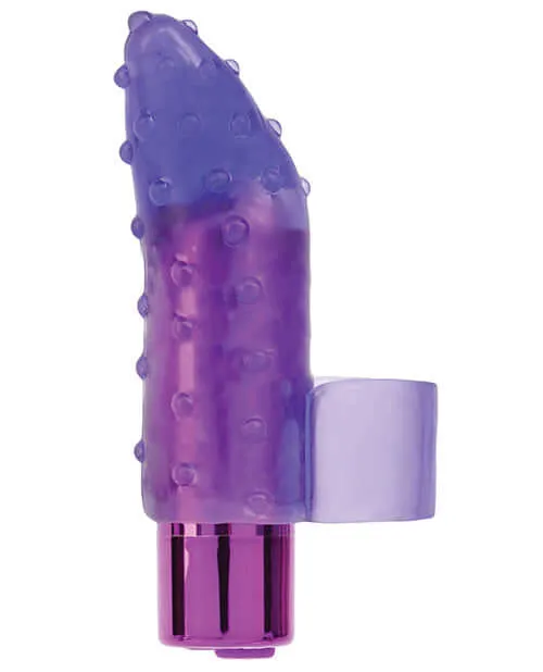 BMS Enterprises Rechargeable Frisky Finger Massager Purple Vibrators