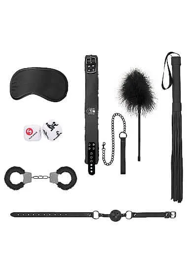 Couples SHOTS AMERICA Ouch Introductory Bondage Kit number 6 Black from Shots Toys