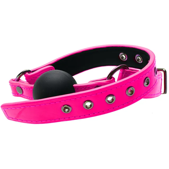 Electra Play Things Ball Gag in Neon Pink ns novelties Vibrators Electra Play Things Ball Gag in Neon Pink ns novelties Vibrators