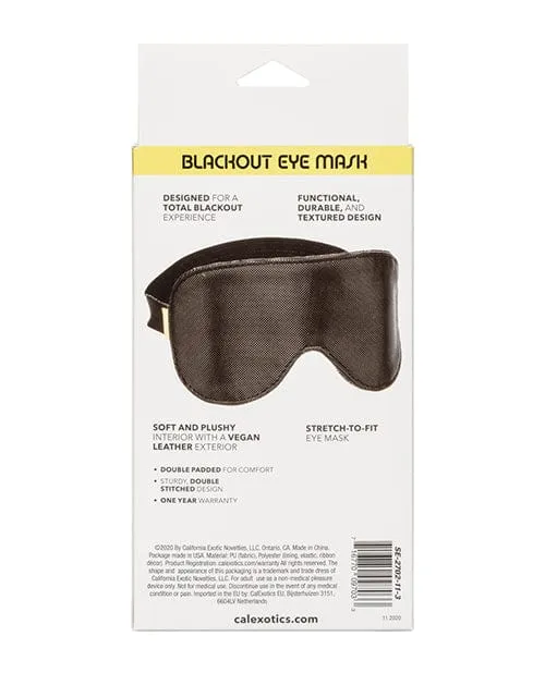 Boundless Blackout Eye Mask Black CalExotics Anal Boundless Blackout Eye Mask Black CalExotics Anal