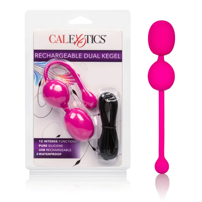 Female Sex Toys CalExotics Rechargeable Dual Kegel Pink Female Sex Toys CalExotics Rechargeable Dual Kegel Pink
