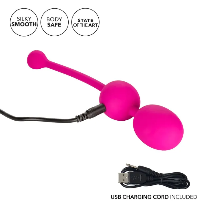 Female Sex Toys CalExotics Rechargeable Dual Kegel Pink Female Sex Toys CalExotics Rechargeable Dual Kegel Pink