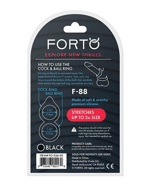 Forto Male Sex Toys Forto F88 Double Ring Liquid Silicone Cock Ring Forto Male Sex Toys Forto F88 Double Ring Liquid Silicone Cock Ring