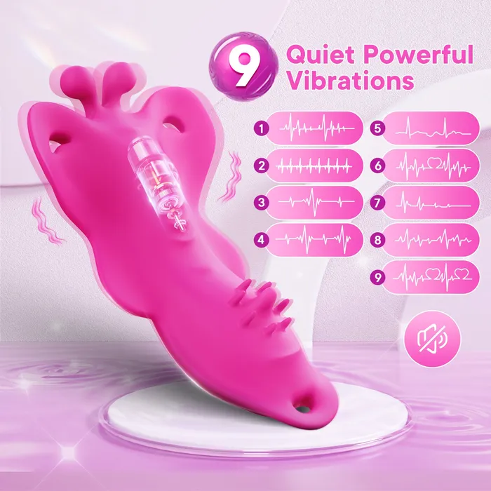 honeysx Male Sex Toys APP Control Butterfly Vibrating Panties With 9 Vibration Modes