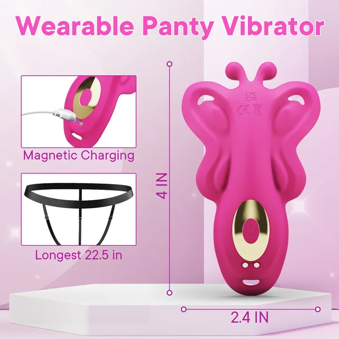 honeysx Male Sex Toys APP Control Butterfly Vibrating Panties With 9 Vibration Modes