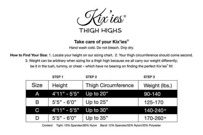 Kixies Ashley Sheer Thigh High White C Kixies Hosiery Kixies Ashley Sheer Thigh High White C Kixies Hosiery