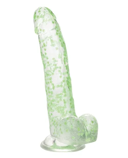 Naughty Bits I Leaf Dick Glow In The Dark Weed Leaf Dildo CalExotics Dildos