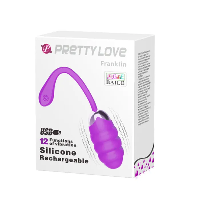 Pretty Love Pretty Love Franklin Rechargeable Egg Vibe Purple Vibrators Pretty Love Pretty Love Franklin Rechargeable Egg Vibe Purple Vibrators