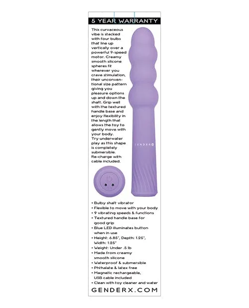 Vibrators Gender X Gender X Bumpy Ride Purple Vibrators Gender X Gender X Bumpy Ride Purple