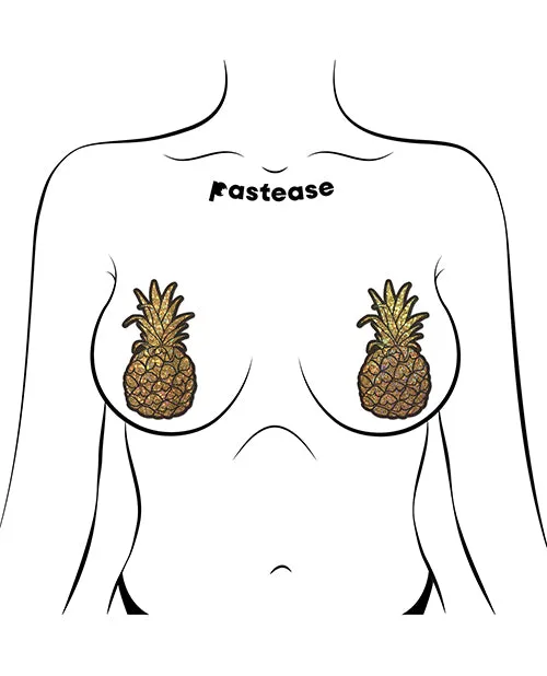 Vibrators Pastease Pastease Premium Glitter Pineapple Gold OS