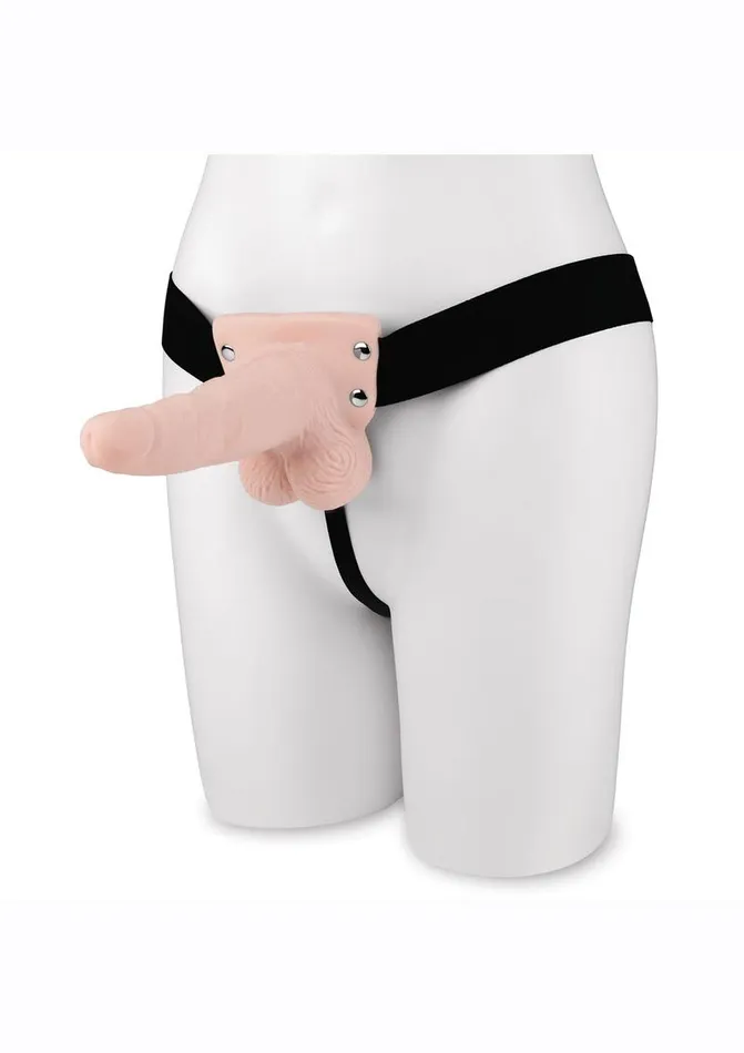 Lux Fetish Female Sex Toys Lux Fetish Rechargeable StrapOn with Balls