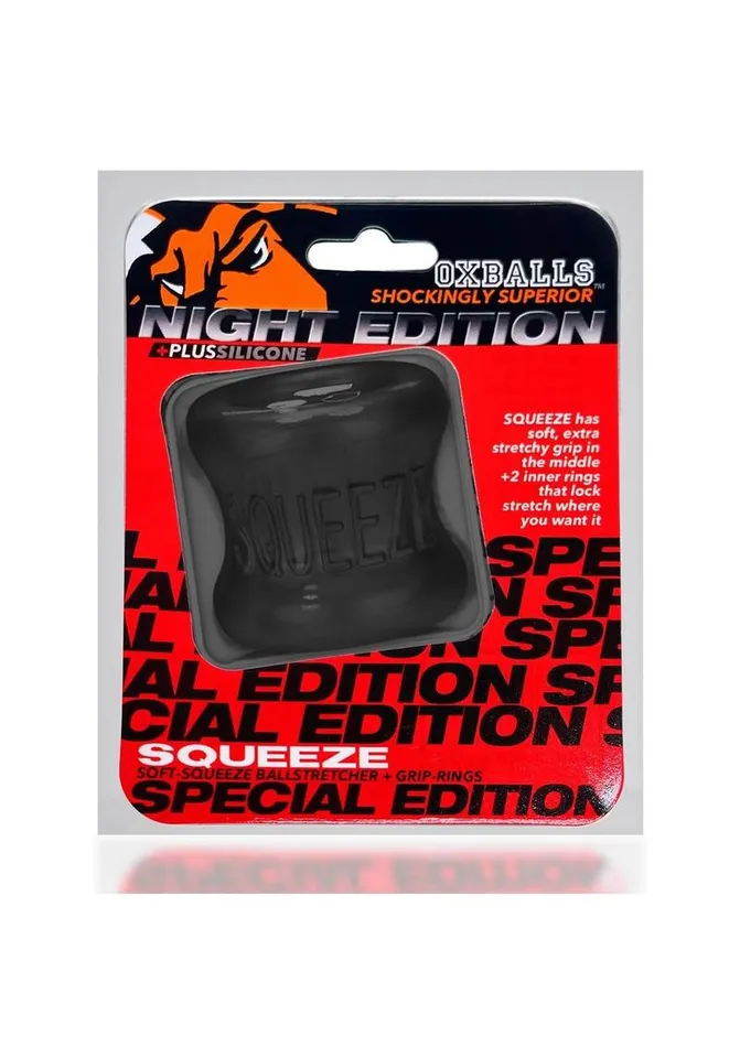 Oxballs Male Sex Toys Oxballs Squeeze Soft Grip Ball Stretcher Night Edition