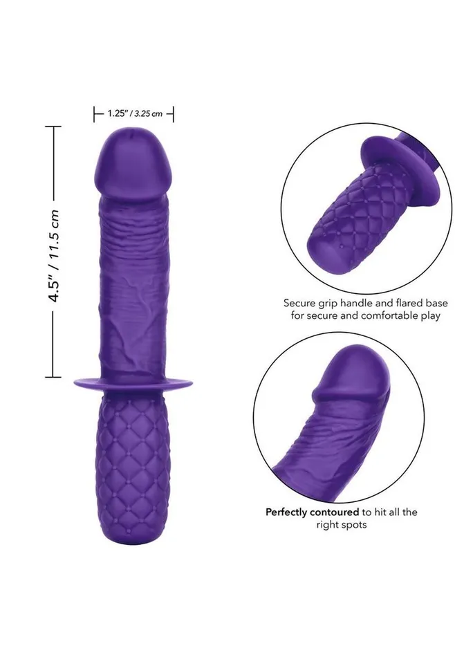 Playful Dongs Anal Silicone Grip Thruster Purple Probe Playful Dongs Anal Silicone Grip Thruster Purple Probe